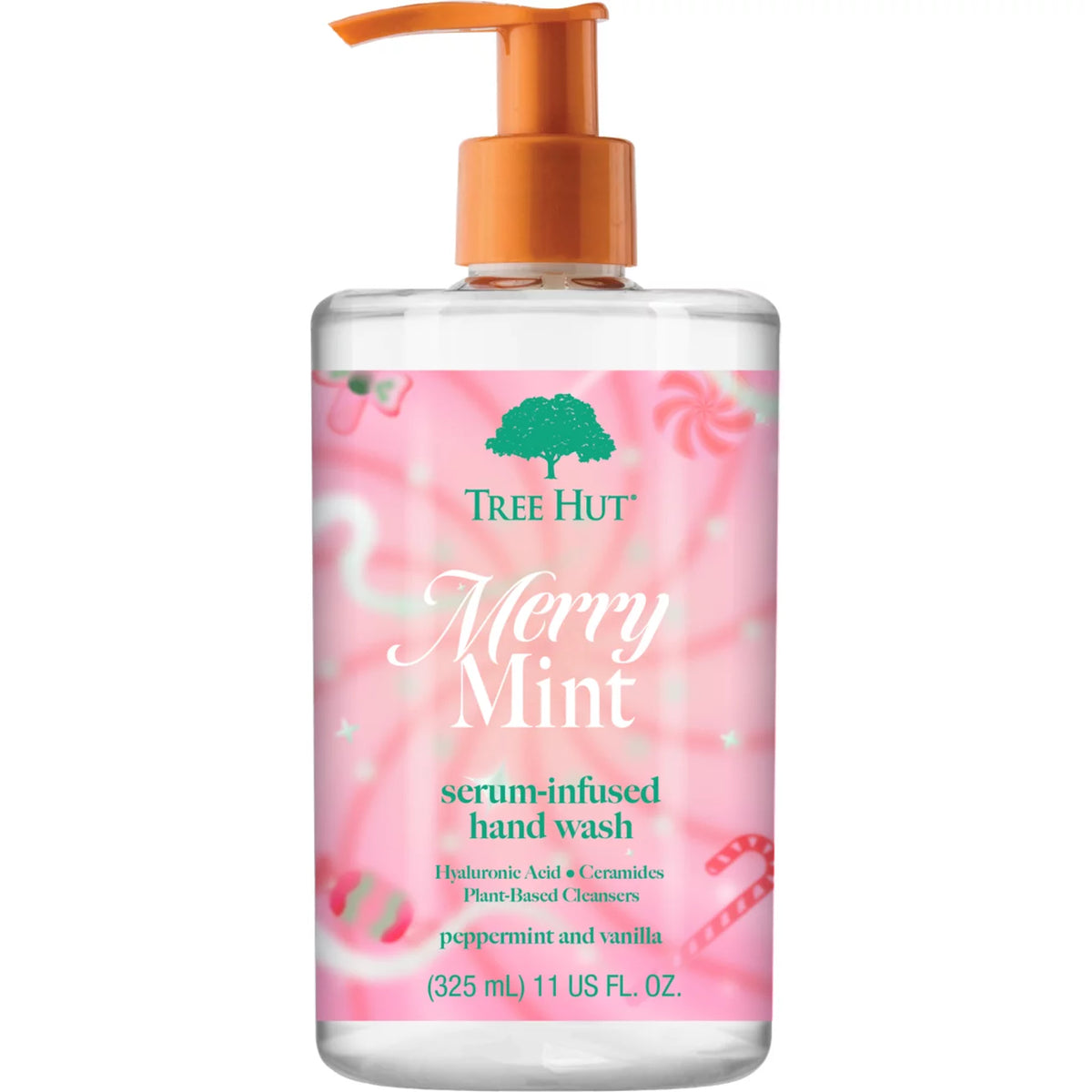 Tree Hut Merry Mint Serum Infused Hand Wash, 11 Fl Oz