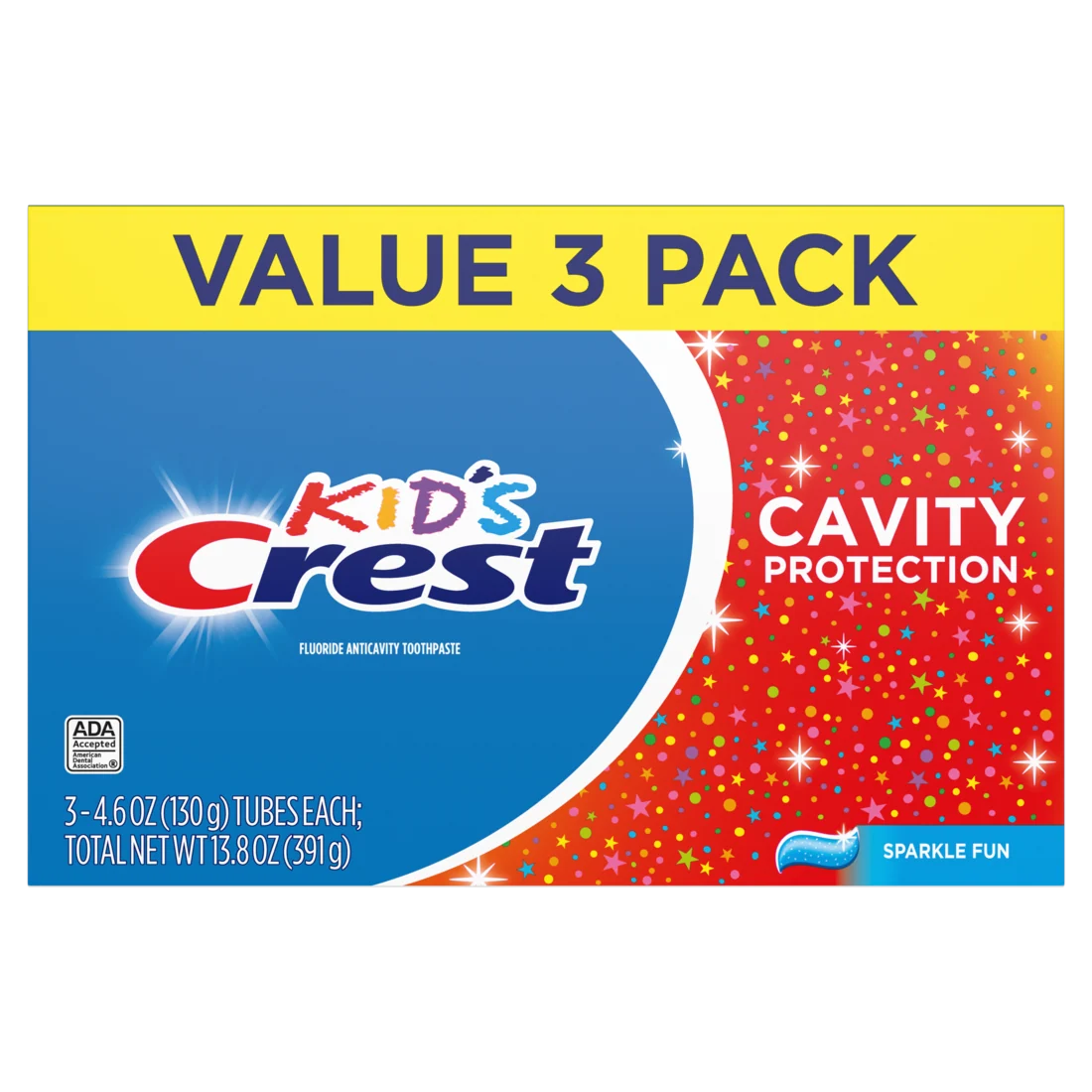 Crest Kid's Cavity Protection Toothpaste 3 Pack