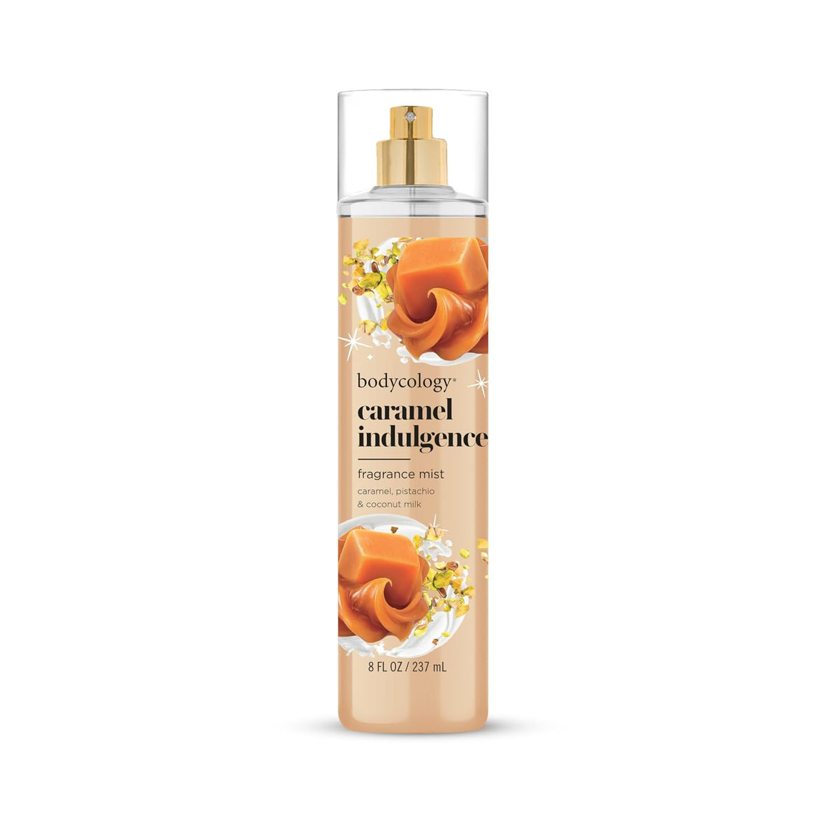 Bodycology Long-Lasting Fragrance Body Mist, Caramel Indulgence, 8 fl oz