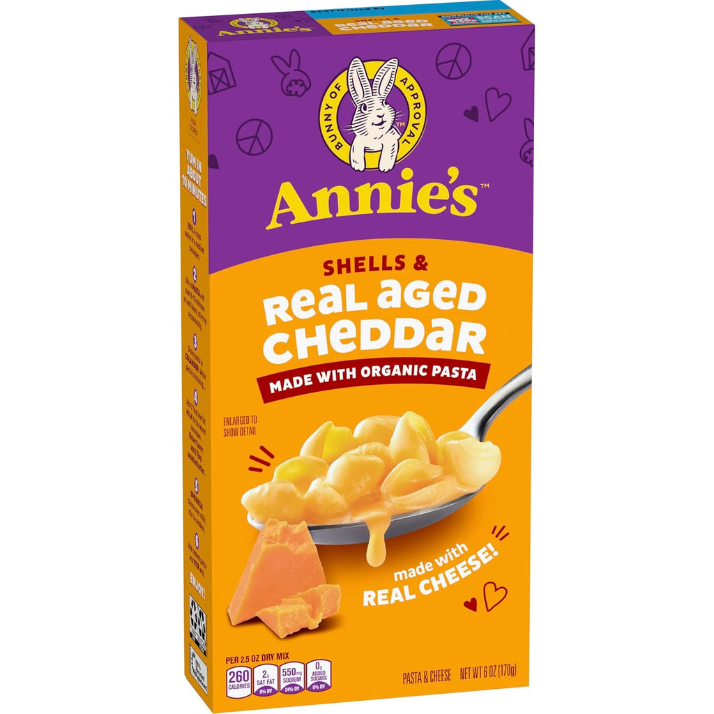 Annie's Shells & Real Aged Cheddar Mac & Cheese, 6 oz