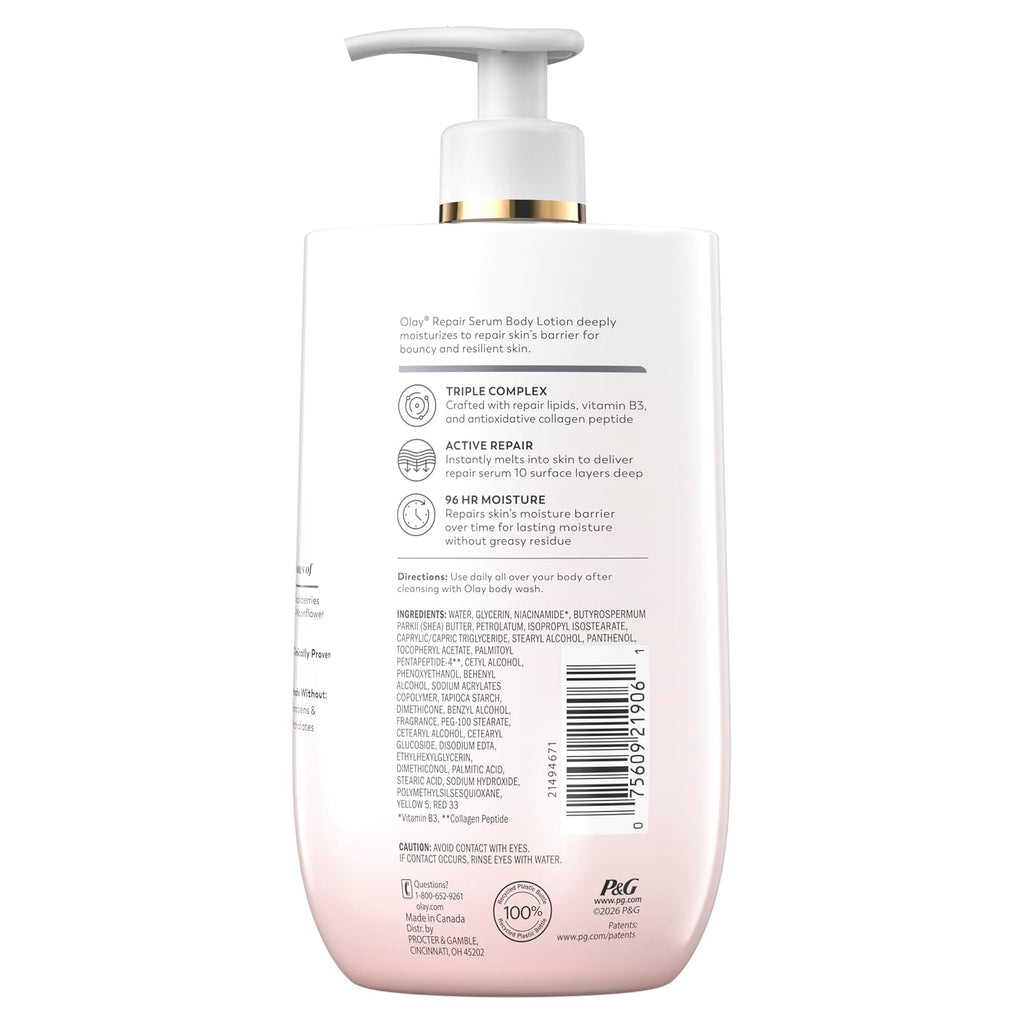 Olay Firming Body Lotion for Women, 96HR Moisture