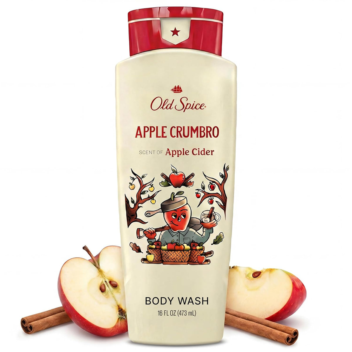 Old Spice Body Wash Apple Crumbro
